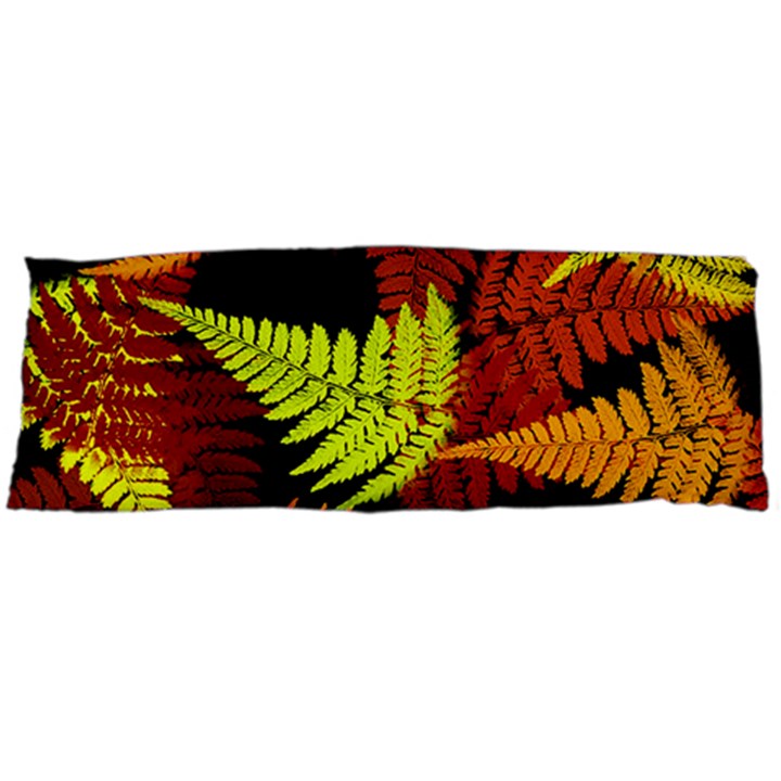 3d Red Abstract Fern Leaf Pattern Body Pillow Case (Dakimakura)