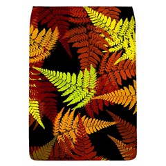 3d Red Abstract Fern Leaf Pattern Flap Covers (l)  by Amaryn4rt