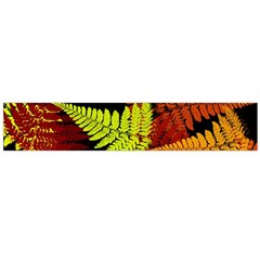 3d Red Abstract Fern Leaf Pattern Flano Scarf (large) by Amaryn4rt