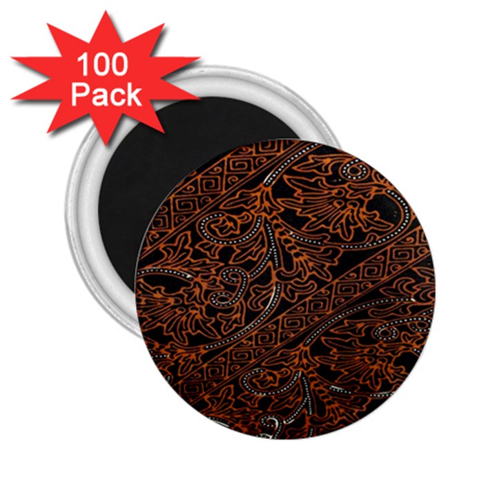 Art Traditional Indonesian Batik Pattern 2.25  Magnets (100 pack) 