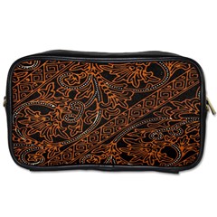 Art Traditional Indonesian Batik Pattern Toiletries Bags 2-side by Amaryn4rt