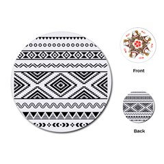 Aztec Pattern Playing Cards (round)  by Amaryn4rt