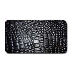 Black Alligator Leather Medium Bar Mats by Amaryn4rt