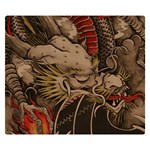 Chinese Dragon Double Sided Flano Blanket (Small)  50 x40  Blanket Back