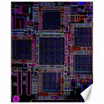 Technology Circuit Board Layout Pattern Canvas 11  x 14   10.95 x13.48  Canvas - 1