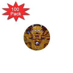 Chinese Dragon Pattern 1  Mini Buttons (100 Pack) 