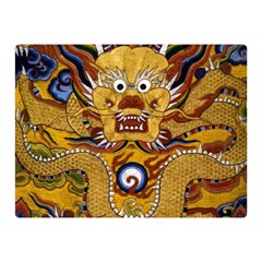 Chinese Dragon Pattern Double Sided Flano Blanket (Mini) 