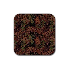 Digital Camouflage Rubber Coaster (square)  by Amaryn4rt