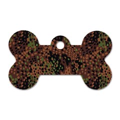 Digital Camouflage Dog Tag Bone (one Side)