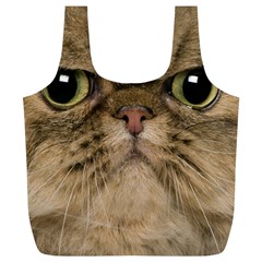 Cute Persian Cat Face In Closeup Full Print Recycle Bags (l)  by Amaryn4rt