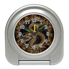 Dragon Pentagram Travel Alarm Clocks by Amaryn4rt