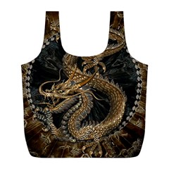 Dragon Pentagram Full Print Recycle Bags (l) 
