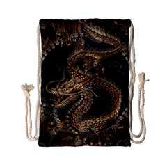 Dragon Pentagram Drawstring Bag (small) by Amaryn4rt