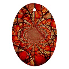 Dreamcatcher Stained Glass Ornament (oval) by Amaryn4rt