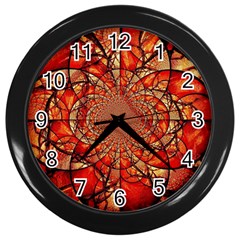 Dreamcatcher Stained Glass Wall Clocks (black) by Amaryn4rt