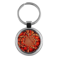 Dreamcatcher Stained Glass Key Chains (round)  by Amaryn4rt