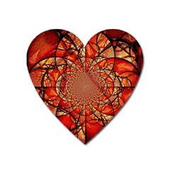 Dreamcatcher Stained Glass Heart Magnet by Amaryn4rt