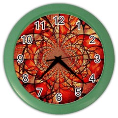 Dreamcatcher Stained Glass Color Wall Clocks by Amaryn4rt