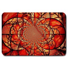 Dreamcatcher Stained Glass Large Doormat  by Amaryn4rt