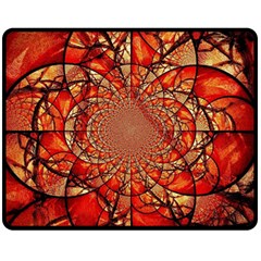 Dreamcatcher Stained Glass Fleece Blanket (medium)  by Amaryn4rt