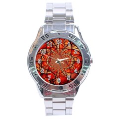 Dreamcatcher Stained Glass Stainless Steel Analogue Watch