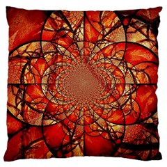 Dreamcatcher Stained Glass Large Cushion Case (two Sides) by Amaryn4rt