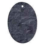 Excellent Seamless Slate Stone Floor Texture Ornament (Oval) Front