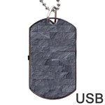 Excellent Seamless Slate Stone Floor Texture Dog Tag USB Flash (Two Sides) Front