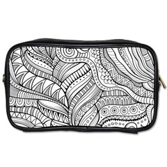 Zentangle Art Patterns Toiletries Bags 2-Side