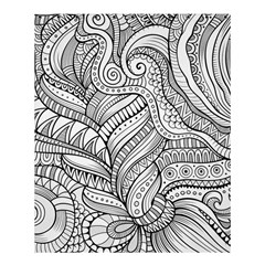 Zentangle Art Patterns Shower Curtain 60  x 72  (Medium) 