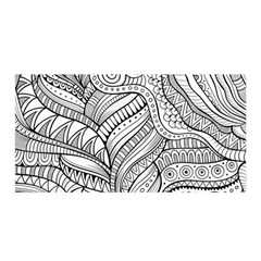 Zentangle Art Patterns Satin Wrap