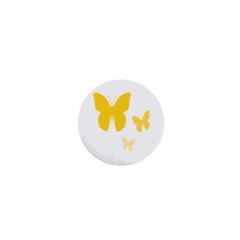 Yellow Butterfly Animals Fly 1  Mini Magnets