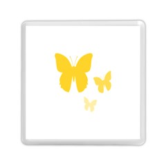 Yellow Butterfly Animals Fly Memory Card Reader (square) 