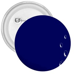 Bubbles Circle Blue 3  Buttons