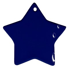 Bubbles Circle Blue Ornament (Star)