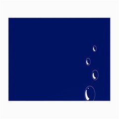 Bubbles Circle Blue Small Glasses Cloth