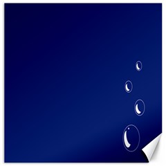 Bubbles Circle Blue Canvas 20  X 20   by Alisyart