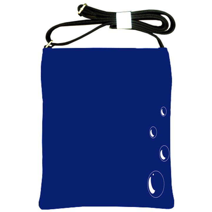 Bubbles Circle Blue Shoulder Sling Bags