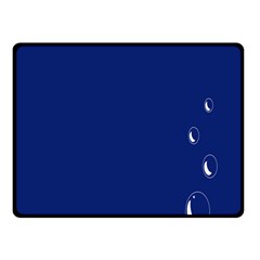 Bubbles Circle Blue Double Sided Fleece Blanket (Small) 