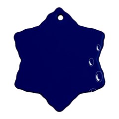 Bubbles Circle Blue Ornament (snowflake)