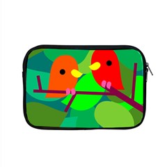 Animals Birds Red Orange Green Leaf Tree Apple Macbook Pro 15  Zipper Case by Alisyart
