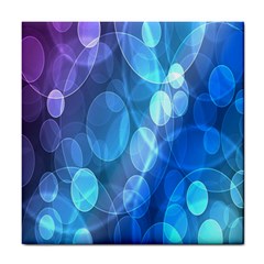 Circle Blue Purple Tile Coasters