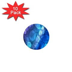 Circle Blue Purple 1  Mini Buttons (10 Pack) 