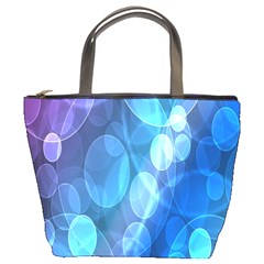 Circle Blue Purple Bucket Bags