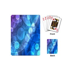 Circle Blue Purple Playing Cards (mini)  by Alisyart