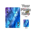 Circle Blue Purple Playing Cards 54 (Mini)  Front - Spade6