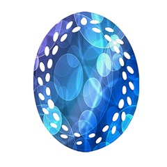 Circle Blue Purple Ornament (oval Filigree)