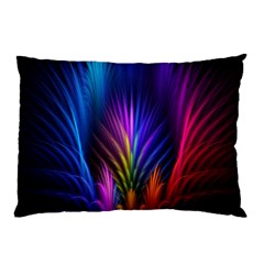 Bird Feathers Rainbow Color Pink Purple Blue Orange Gold Pillow Case