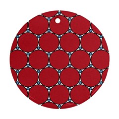 Circle Red Purple Ornament (round)