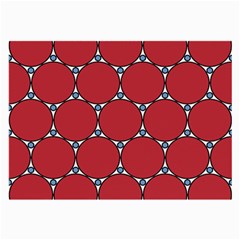 Circle Red Purple Large Glasses Cloth (2-side) by Alisyart